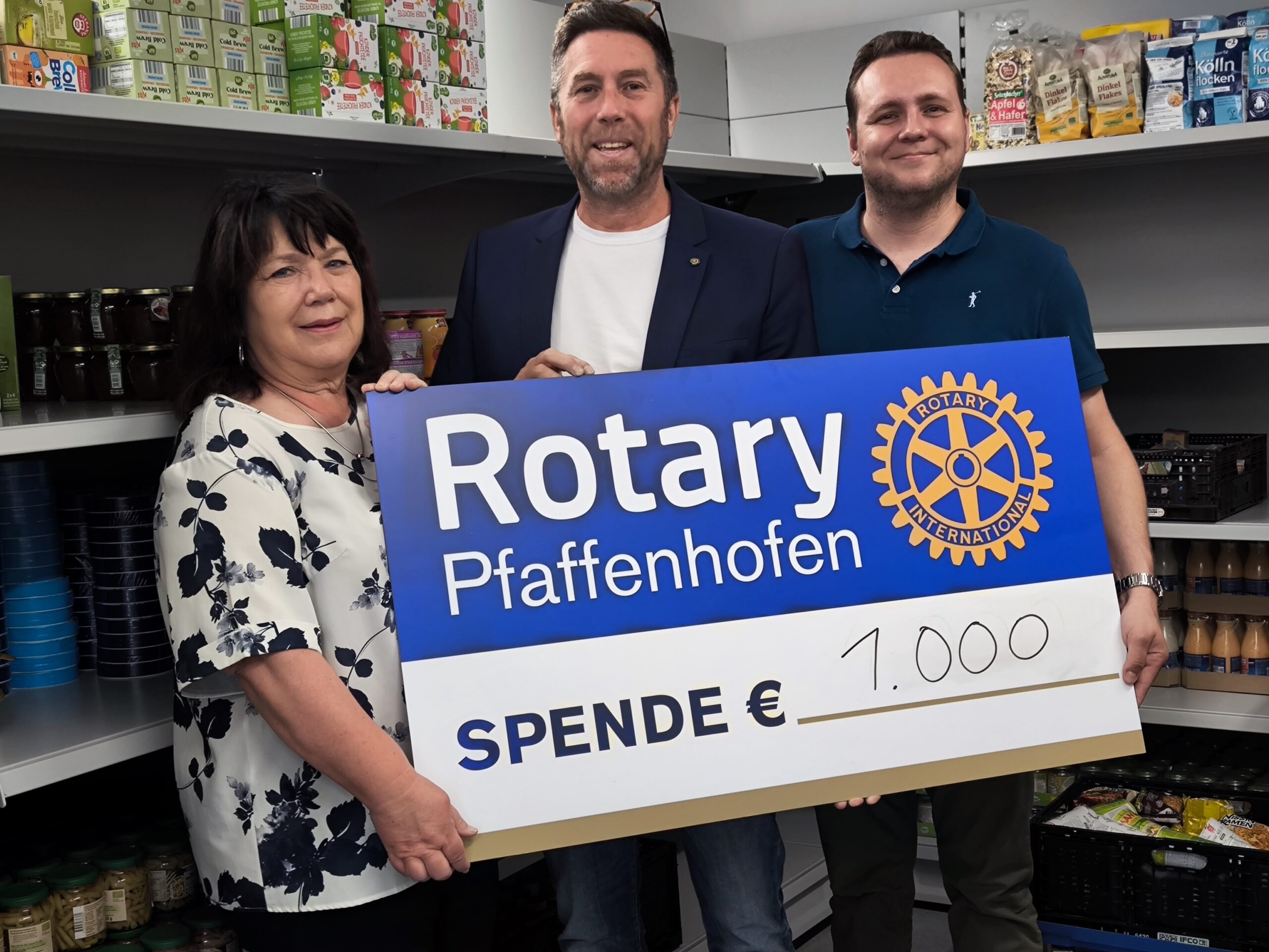 Spendenübergabe Rotary Pfaffenhofen